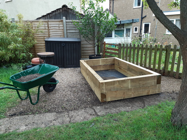 Customer raised bed garden - David