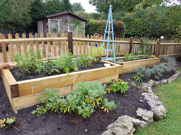 Judith's raised beds in East Sussex